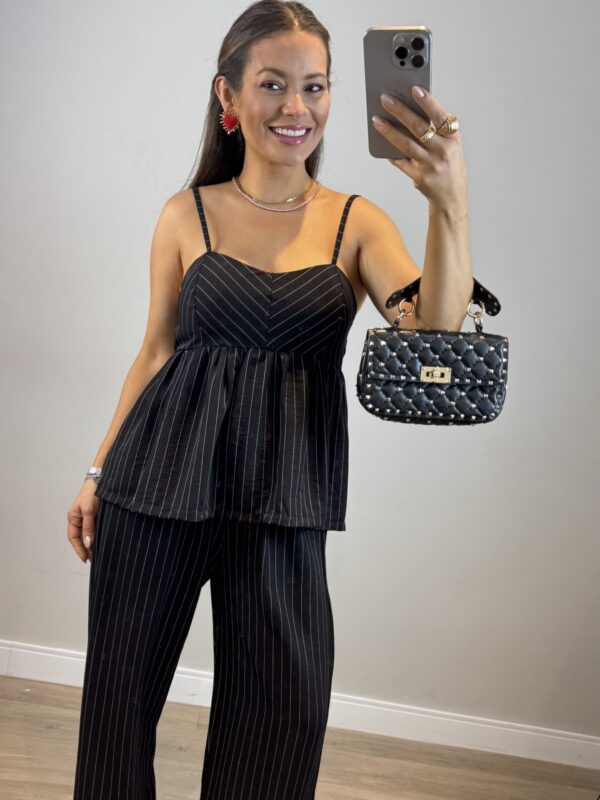 Conjunto Calça Blusa Paola - Preto