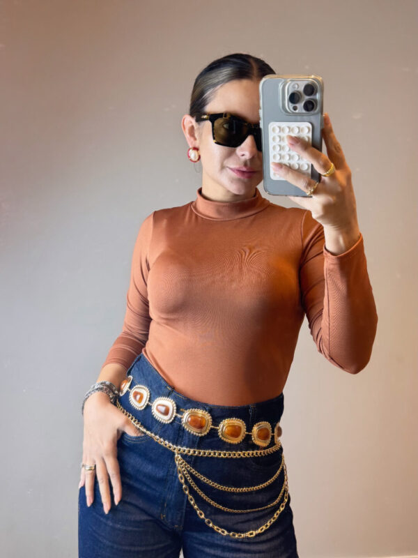 Body Iza Cacharrel - Caramelo