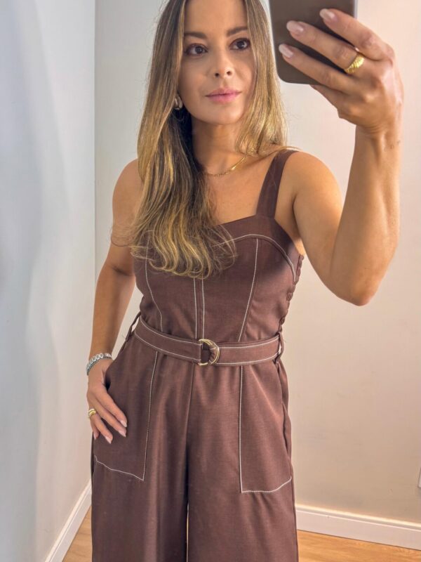 Macacão Alessandra – Marrom