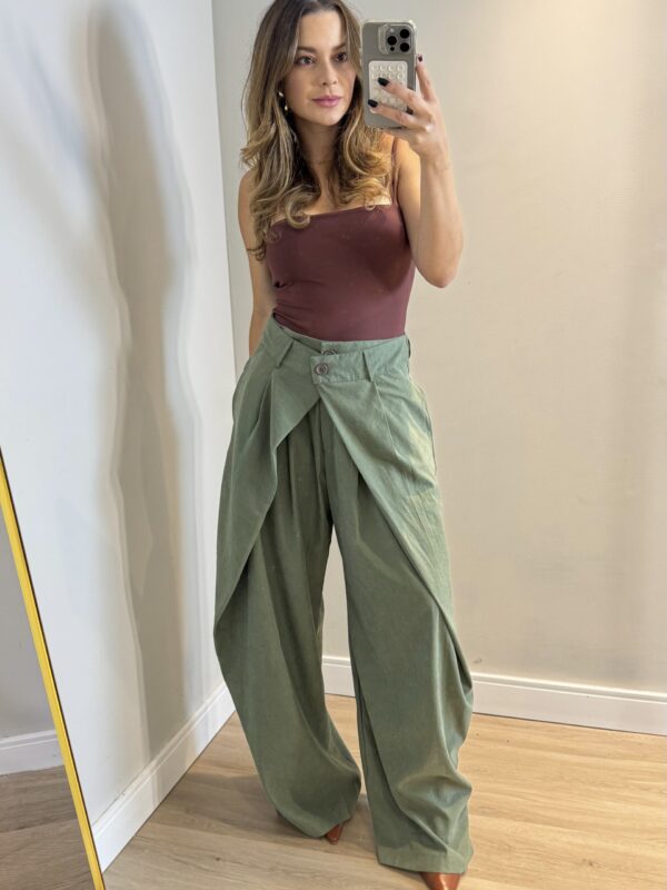 Calça Laiza Cos Duplo - Verde